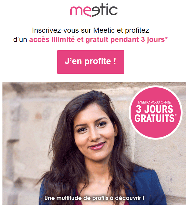 Meetic gratuit. Une multitude de profils à découvrir